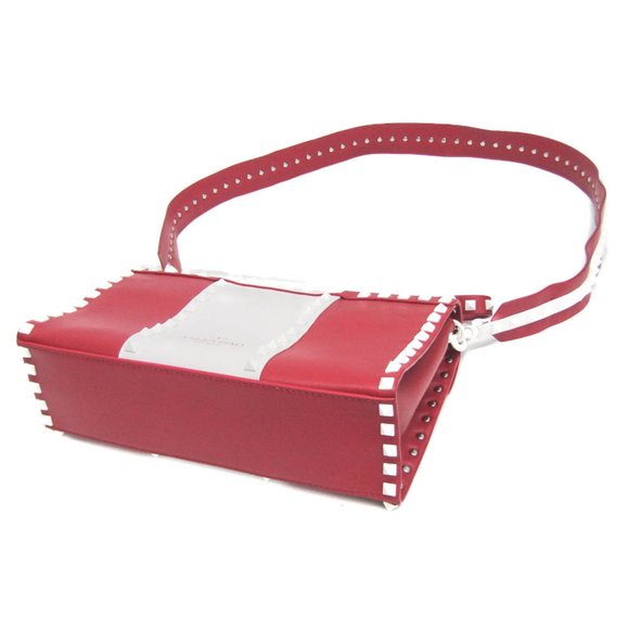 VALENTINO GARAVANI Red Leather Shoulder Bag - Picture 3 of 16